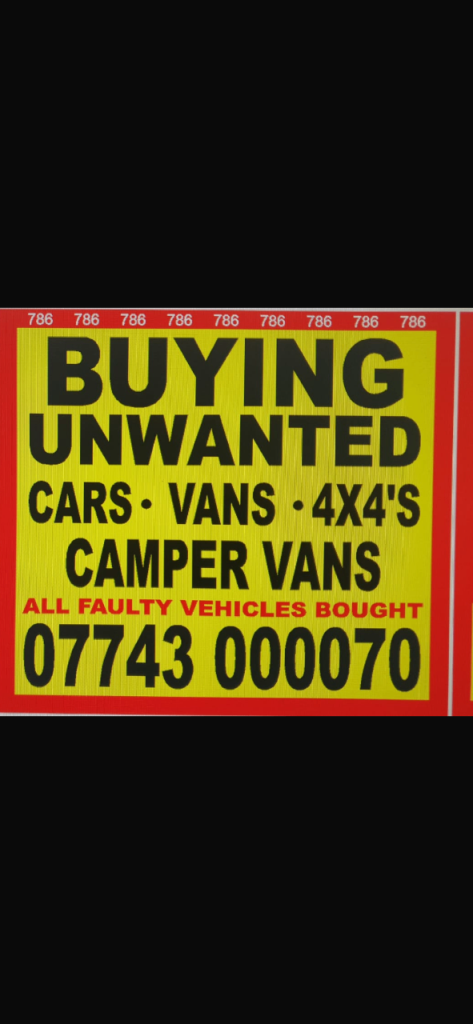 Huddersfield scrap vehicle buyer always 