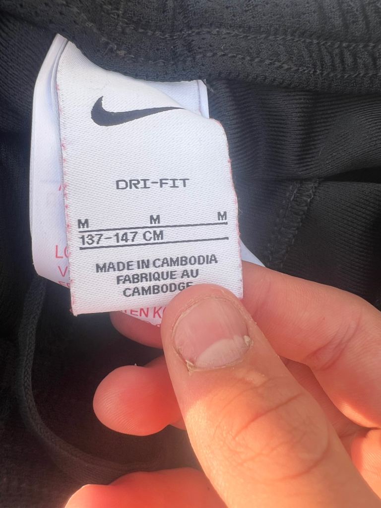 kids medium nike trousers never worn