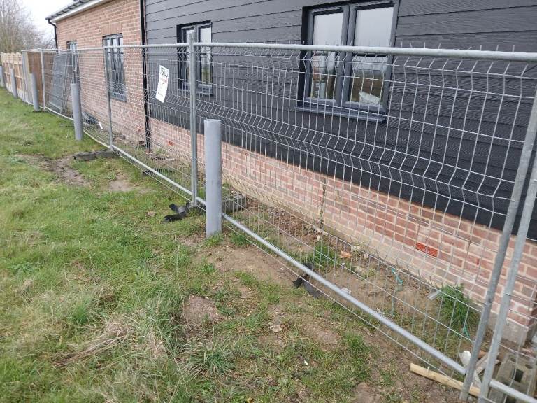 Heras fencing panels harris arris site mesh metal security building field farm 