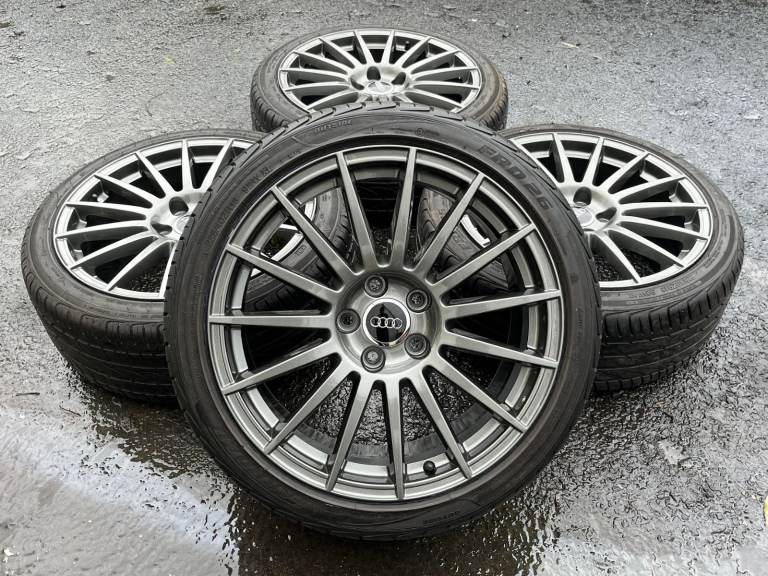 *Refurbished* Genuine 18" Audi DTM Alloy Wheels & Tyres 5x112 A3/A4