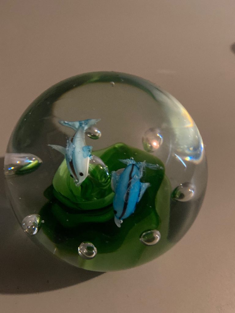Dolphin fish paperweight 