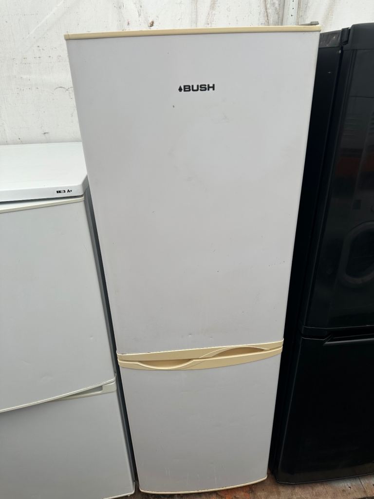 image for Bush white good condition frost free medium fridge freezer 