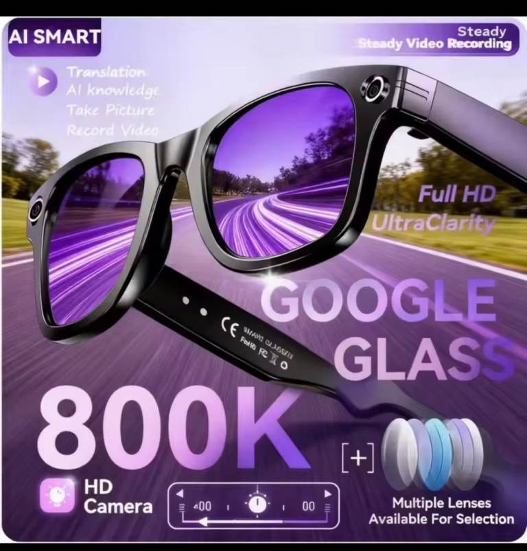 800W AI Smart Sunglasses ✅Photo ✅Video ✅Record ✅Call ✅Translate ✅Ray ✅Ban ✅Smart ✅NEW!