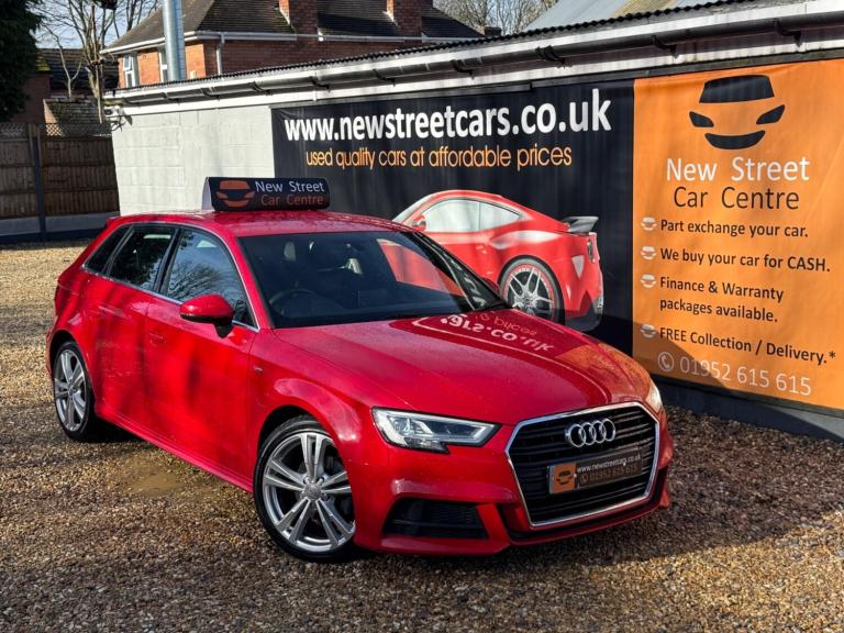 2017 Audi A3 1.5 TFSI CoD S line Sportback S Tronic Euro 6 (s/s) 5dr HATCHBACK Petrol Automatic