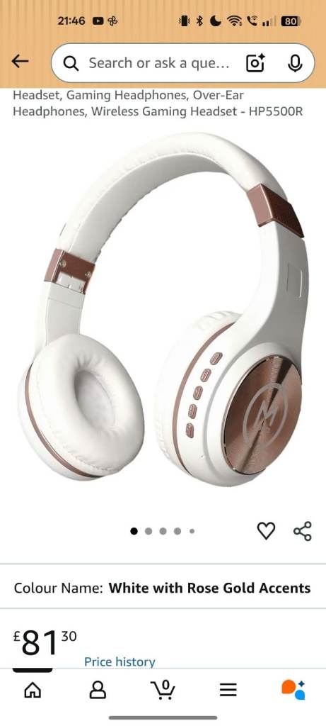 Morpheus 360 Serenity Bluetooth headphone- HP5500Ry.
