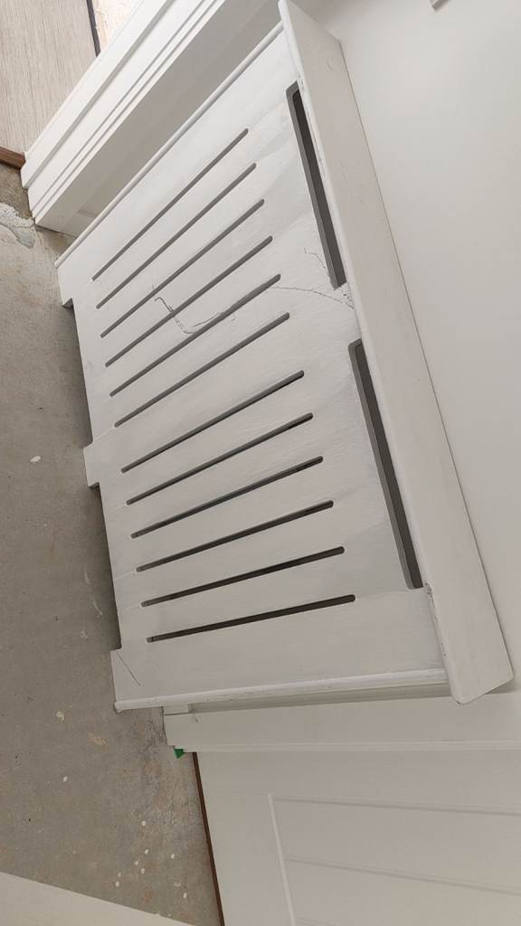 White Wooden Radiator Cover – Good Condition