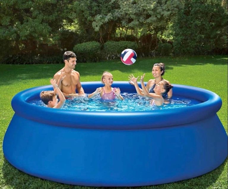 Inflatable Family Paddling Pool – Blue, Good Condition