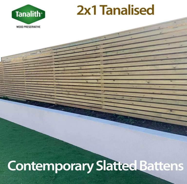 2x1 Inch Treated Battens - Two Sizes Available