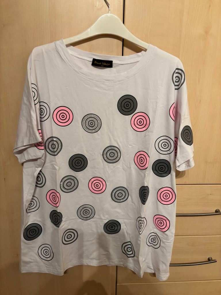 Frank Usher  Print And Studs Swirl Spots T Shirt