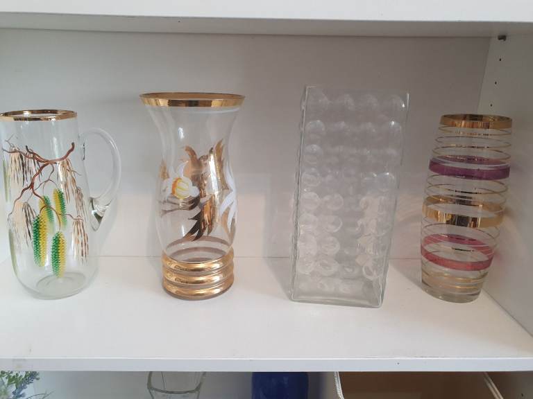 Vase glassware jug bundle