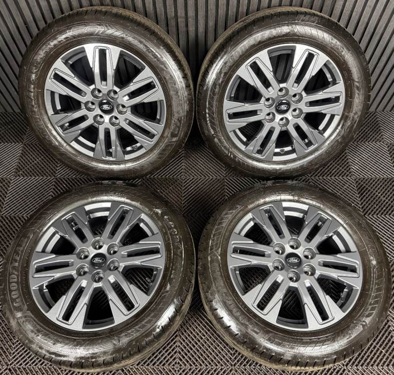 17" GENUINE FORD TRANSIT CUSTOM GREY ALLOY WHEELS TYRES MK9 2024 
