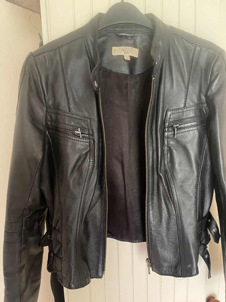 Vintage Next leather biker jacket 