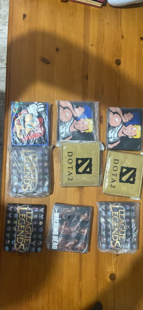 Retro Gaming Wallet set x9