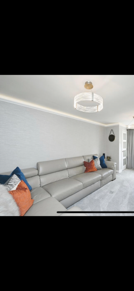 Leather corner sofa