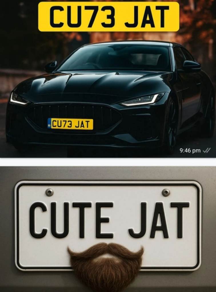 CU73 JAT – CUTE JAT: Premium Number Plate for Style & Status