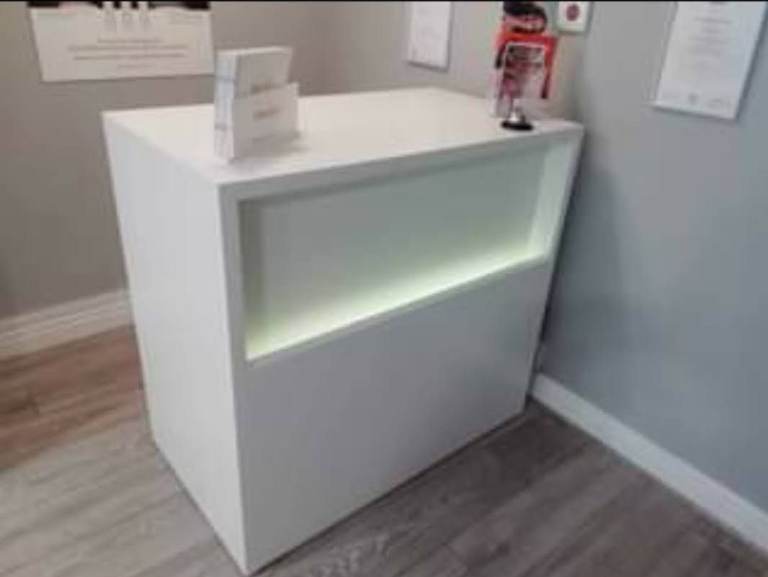 Salon reception desk 