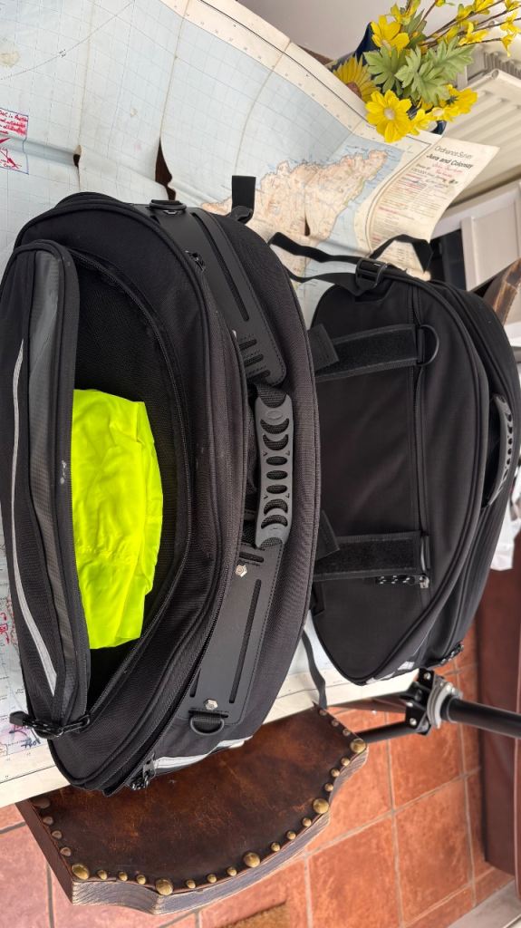 Slip over motorcycle panniers