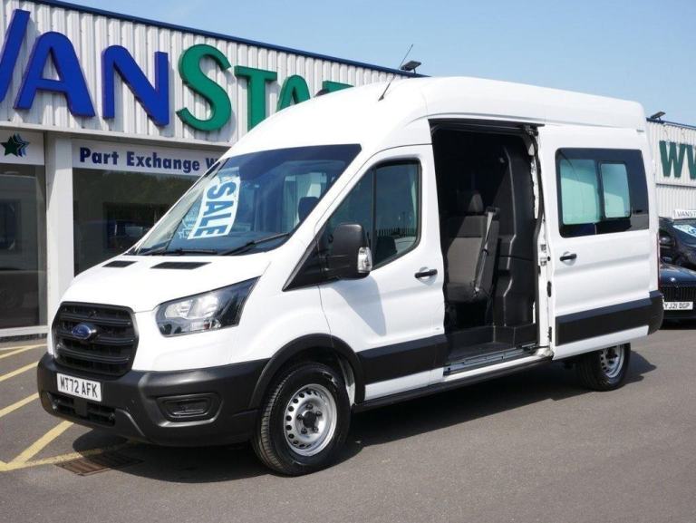 72 TRANSIT 350 2.0 EBL 130 BHP LONG H3 EXTRA HIGH CREWCAB 6 SEATER ( AIR CON ! )