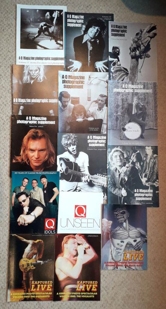 14 Music Photography Supplements by Q Magazine (11, 1989–2006 ) & Kerrang! (Vol 1–3, 1990)