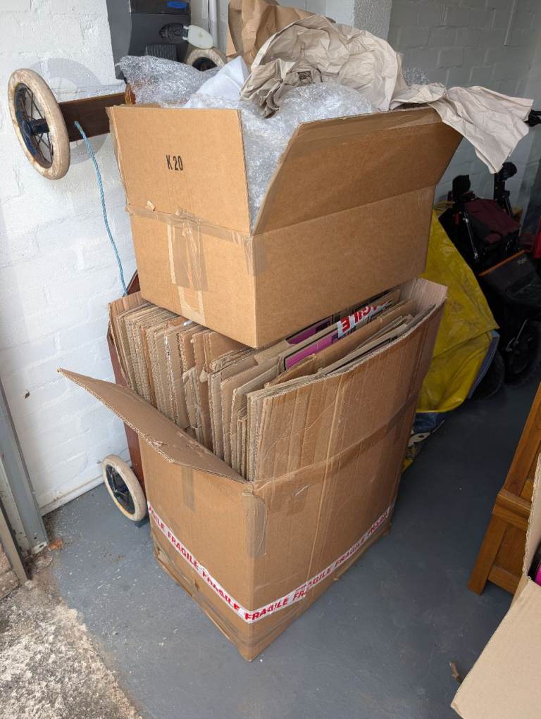Free Moving Boxes and bubble wrap