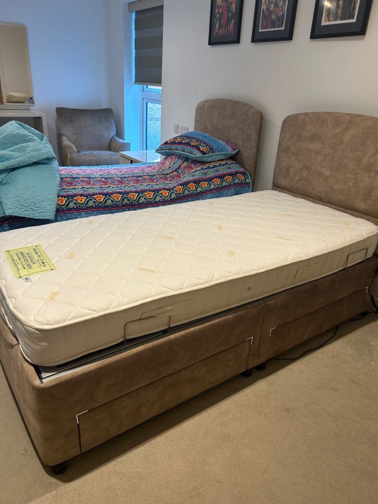 Single bed Electric adjustable with drawers