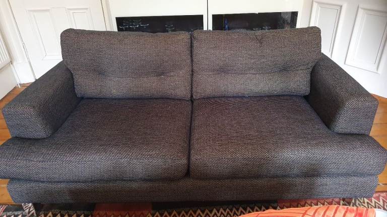 Sofa, John Lewis 'Dublin' 2/3 seater,  legs, very good condition
