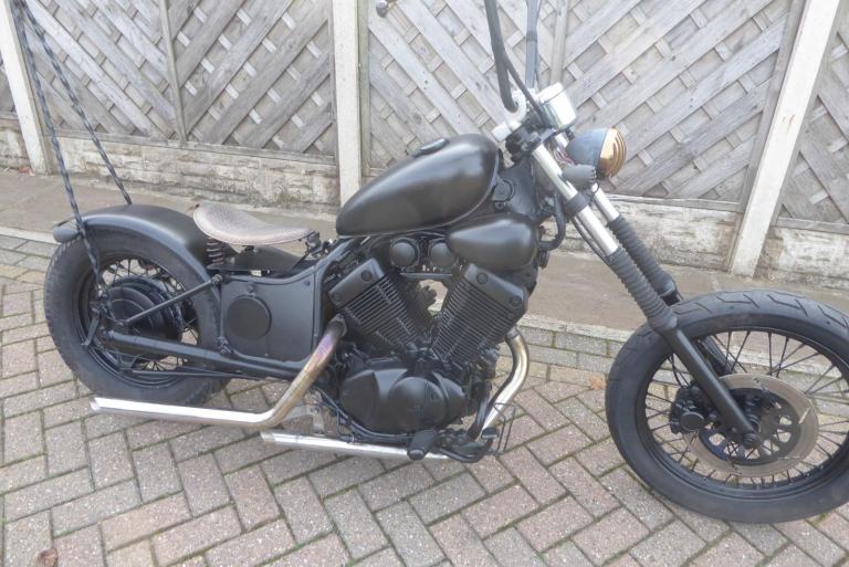 YAMAHA VIRAGO 535 HARD TAIL CHOP F REG SPARES OR REPAIR NONE RUNNER