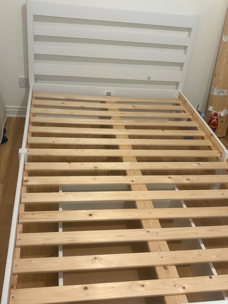 Double bed with large roller drawer 