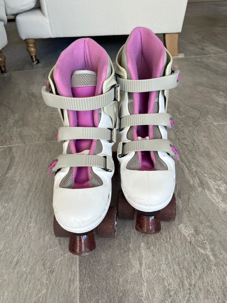 Ladies roller blades   - UK Size 6, White/Pink