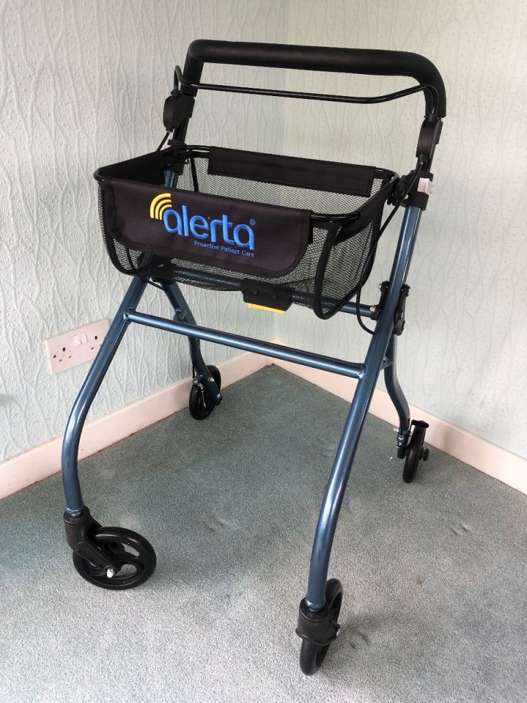 Alerta Mobility Walker with Basket – Blue, Good Condition