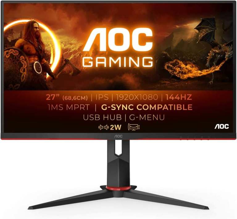 The AOC Gaming 27G2U is a 27-inch FHD monitor suitable for gaming.GRADE A