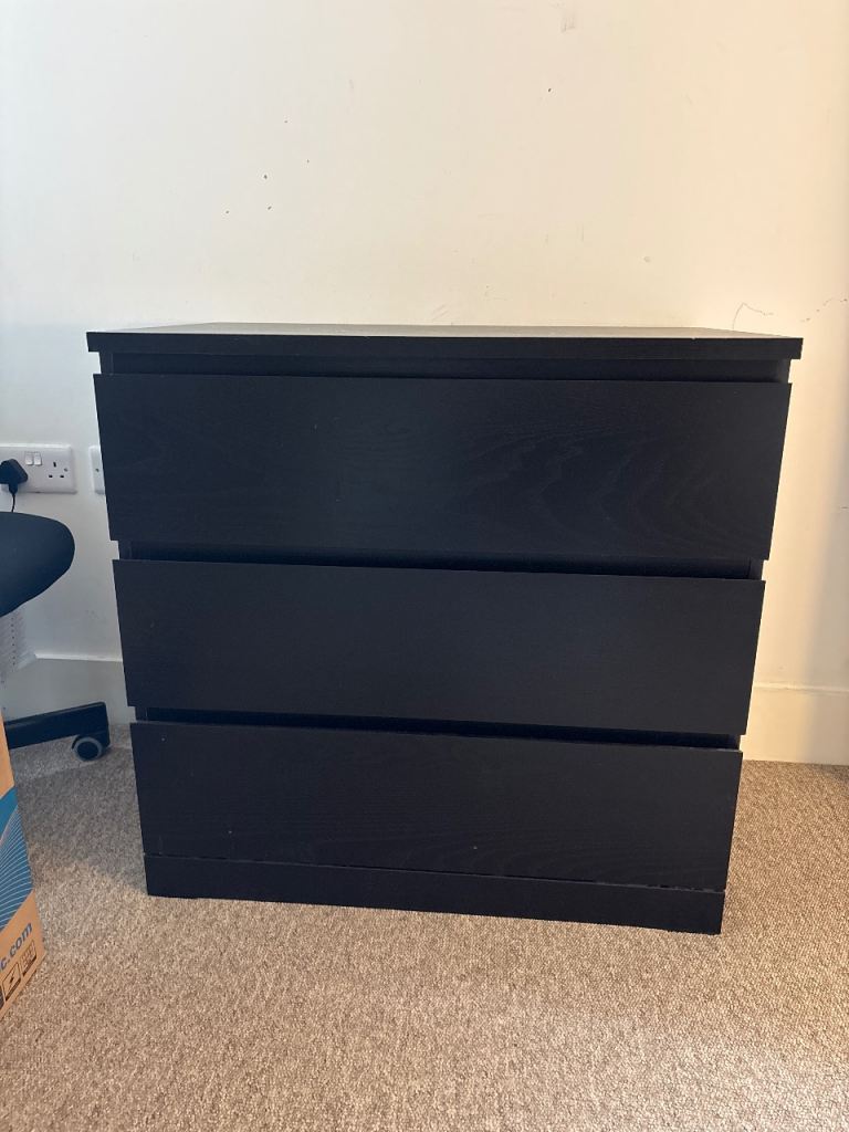 ikea malm dresser black MALM Chest of 6 drawers, Black-brown, 160X78cm– Home Swede Home
