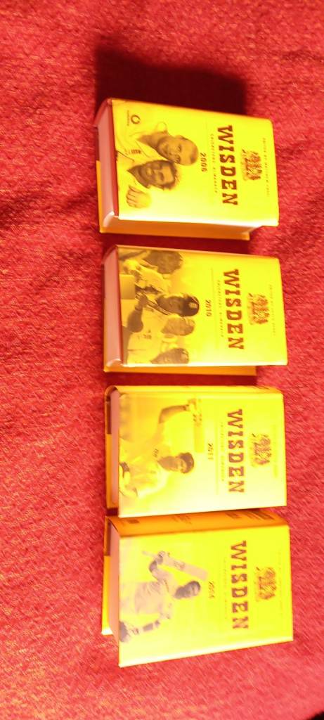 4 Editions Of Wisden Cricketers Almanack