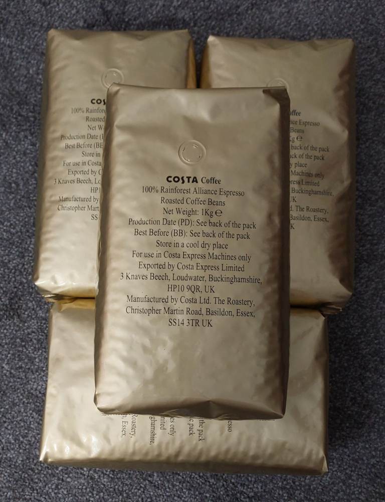 Costa Coffee Beans 4 x 1kg