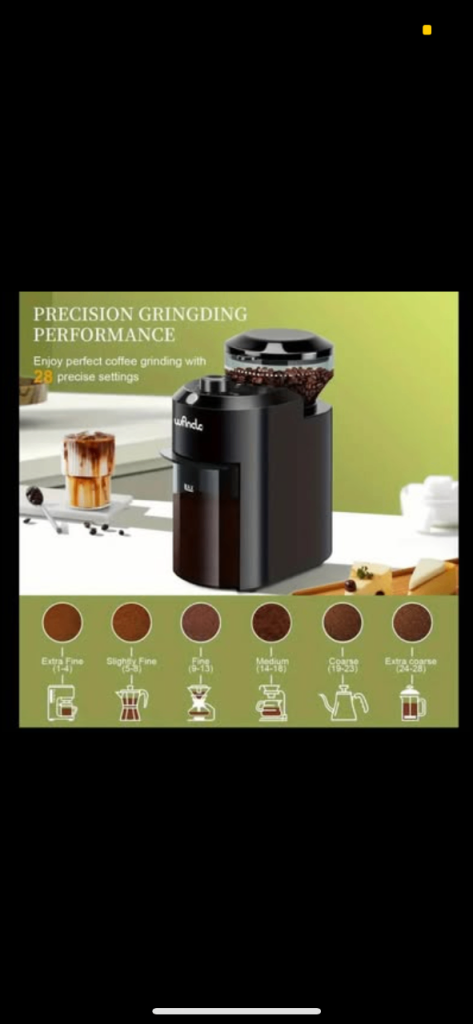 Brand New Electric Coffee Bean Grinder 28 settings for 12 cups