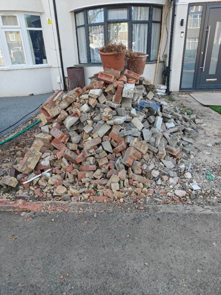 Mixed Rubble and Bricks for Hardcore or Fill