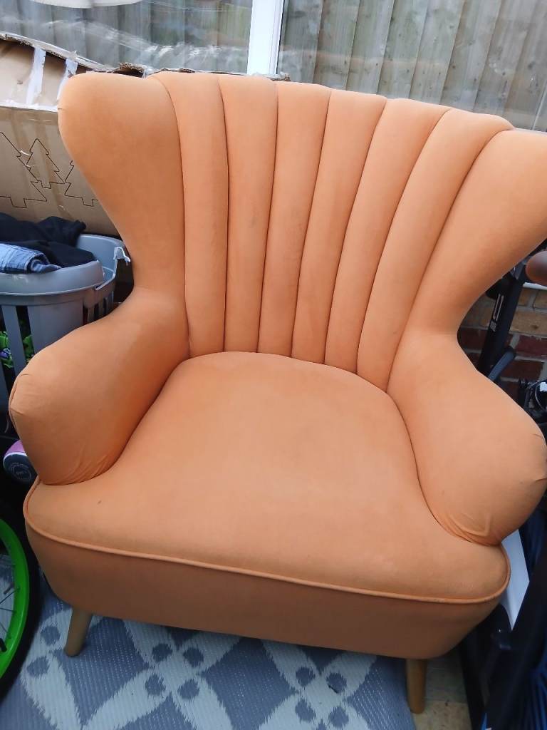 FREE Orange Fabric Armchair - Good Condition