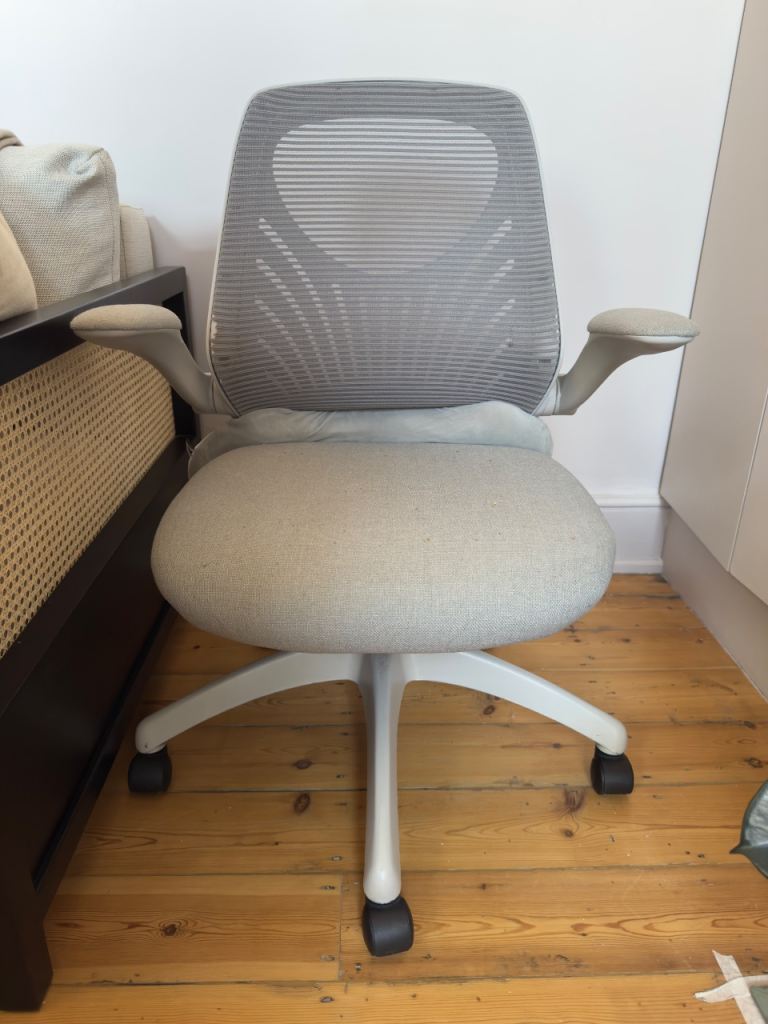 John Lewis Grey Office Chair with Mesh Back – Good Condition