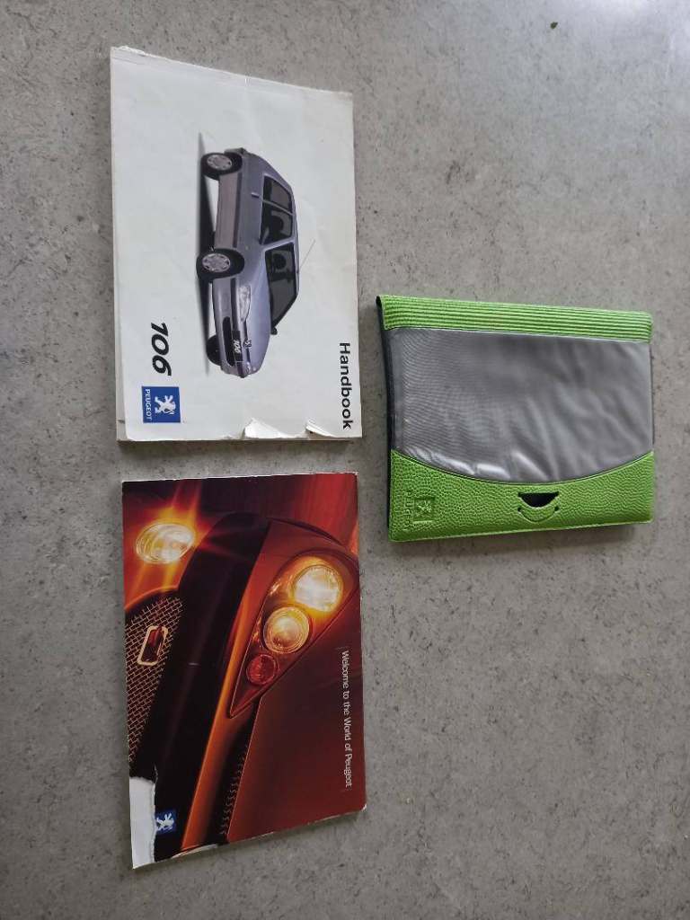 Peugeot 106 Handbook With Wallet