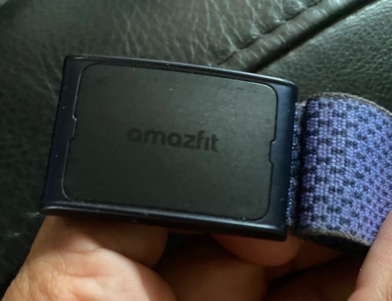 Amazfit Smart Watch with Blue Fabric Strap – Good Condition