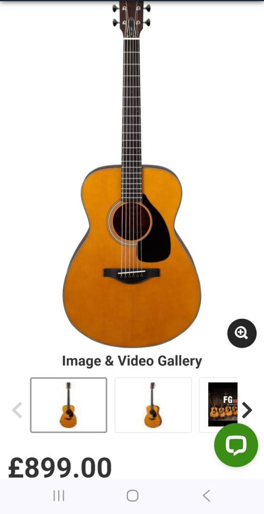 Yamaha fs3 acoustic guitar 