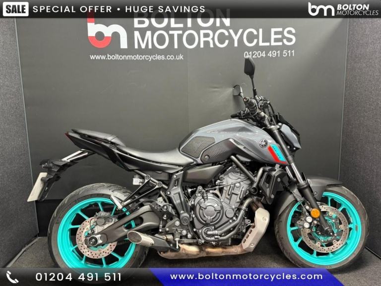 Yamaha MT-07 Motorcycle Grey 7279 Miles