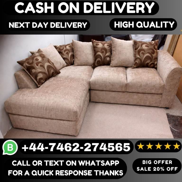Chenille Corner or 3+2 Sofas Sale – Luxury Comfort at Unbeatable Prices!