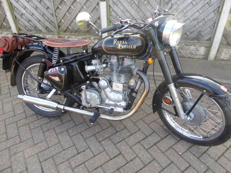ROYAL ENFIELD BULLET 500 06 REG LOW MILES DELLORTO CARB LEATHER SADDLE 1 YRS MOT