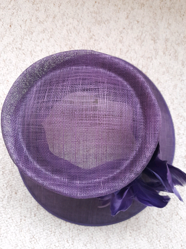 Purple wedding hat