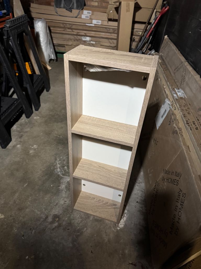 Brand New Wall Mounted Open Bathroom Cabinet – (90cm x 30cm x 15cm) – Unused - Can deliver