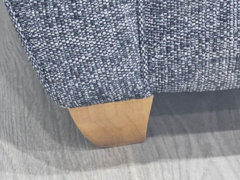 L Shape Cloth Sofa with Stool and cushions 