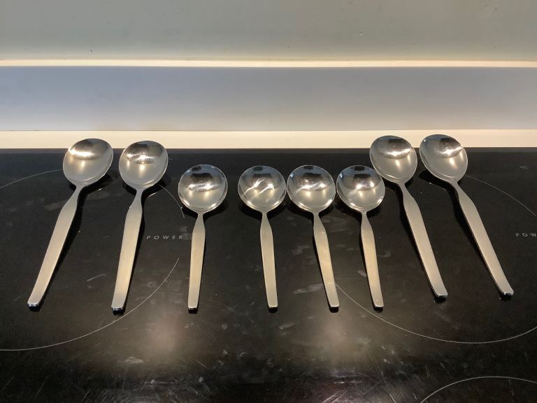 8 VINERS SOUP SPOONS
