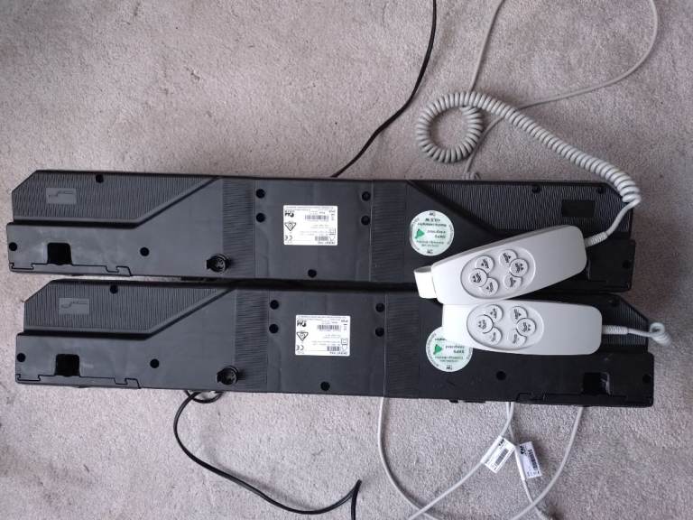 2 x Okimat IPSE Motor + Remote Handset Control - Electric Adjustable Hospital Bed OKIN 72151