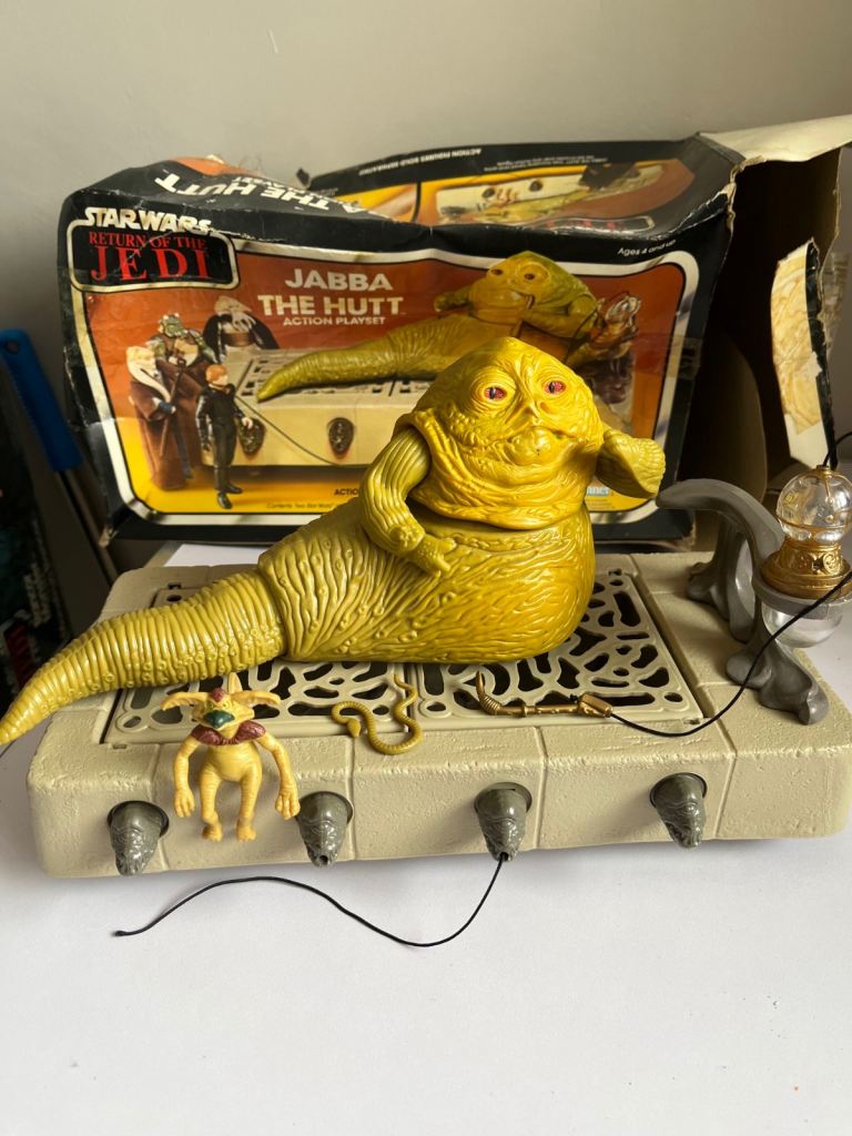 Vintage Star Wars Jabba The Hutt Action Playset with Box 1983
